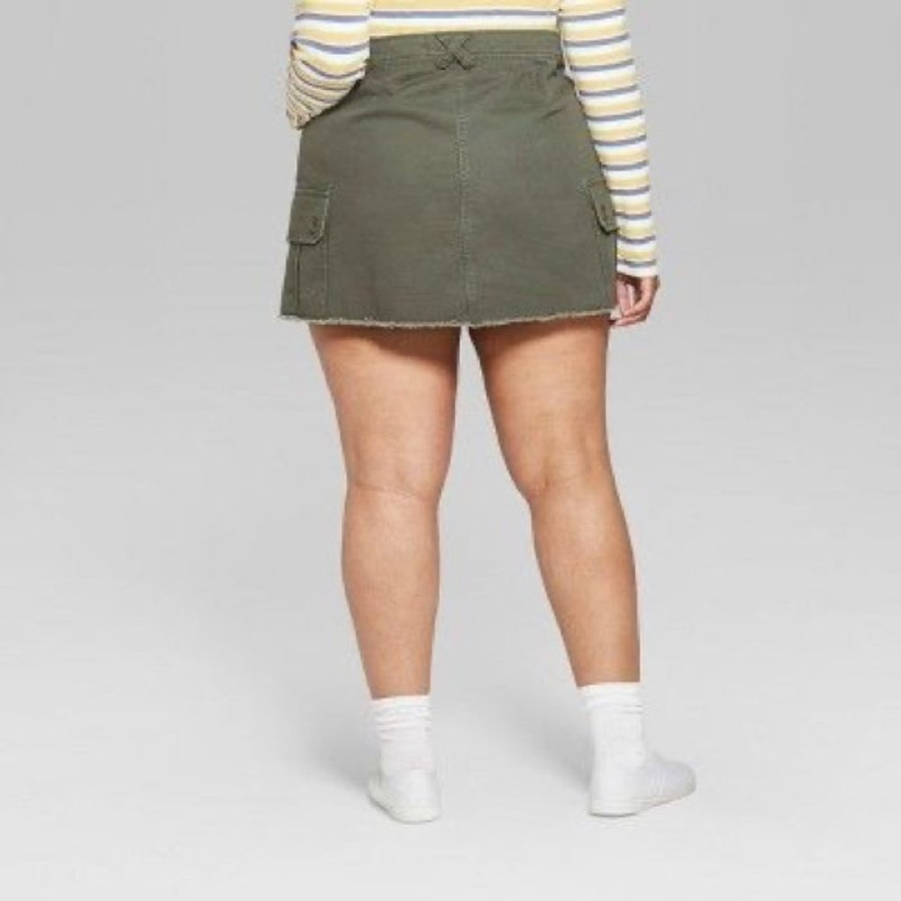 Wild Fable Cargo Skirt Olive Green
